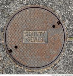 Photo Textures of Manhole Cover